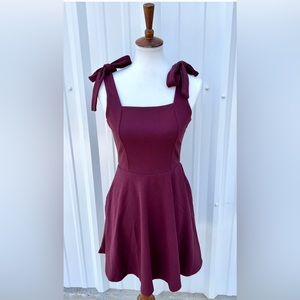 NWT Trixxi Maroon Red Short Homecoming Wedding Dress Bridesmaid Sz. M